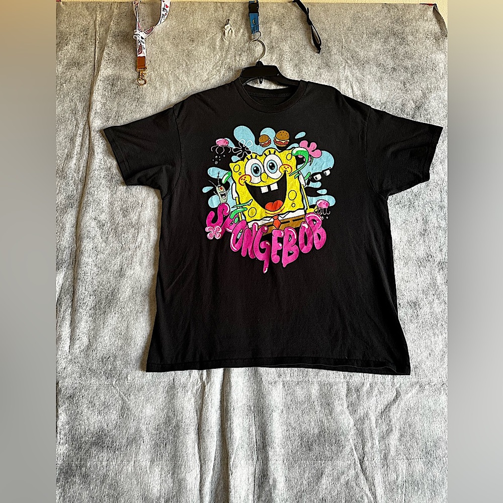SPONGEBOB SQUAREPANTS UNISEX MEN’S UNISEX SHORT SLEEVE TSHIRT ADULT SZ L